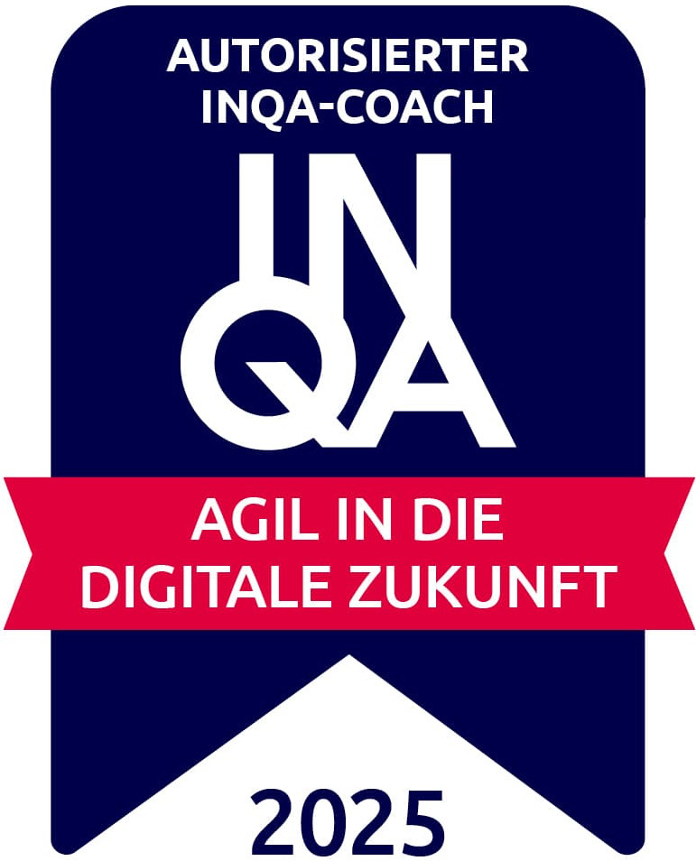 Badge autorisierter INQA-Coach 2025